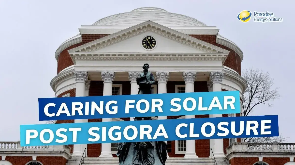 Caring For Solar Post Sigora Closure