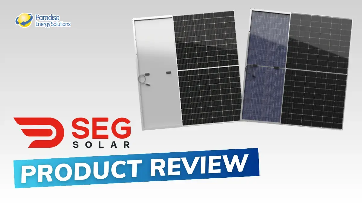 SEG Solar Panel Product Review Copy